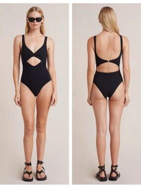Bec + Bridge Aluna Twist One Piece in Black